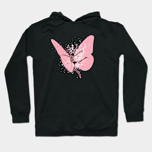 Grunge Fairycore dancing skeleton with wings Hoodie